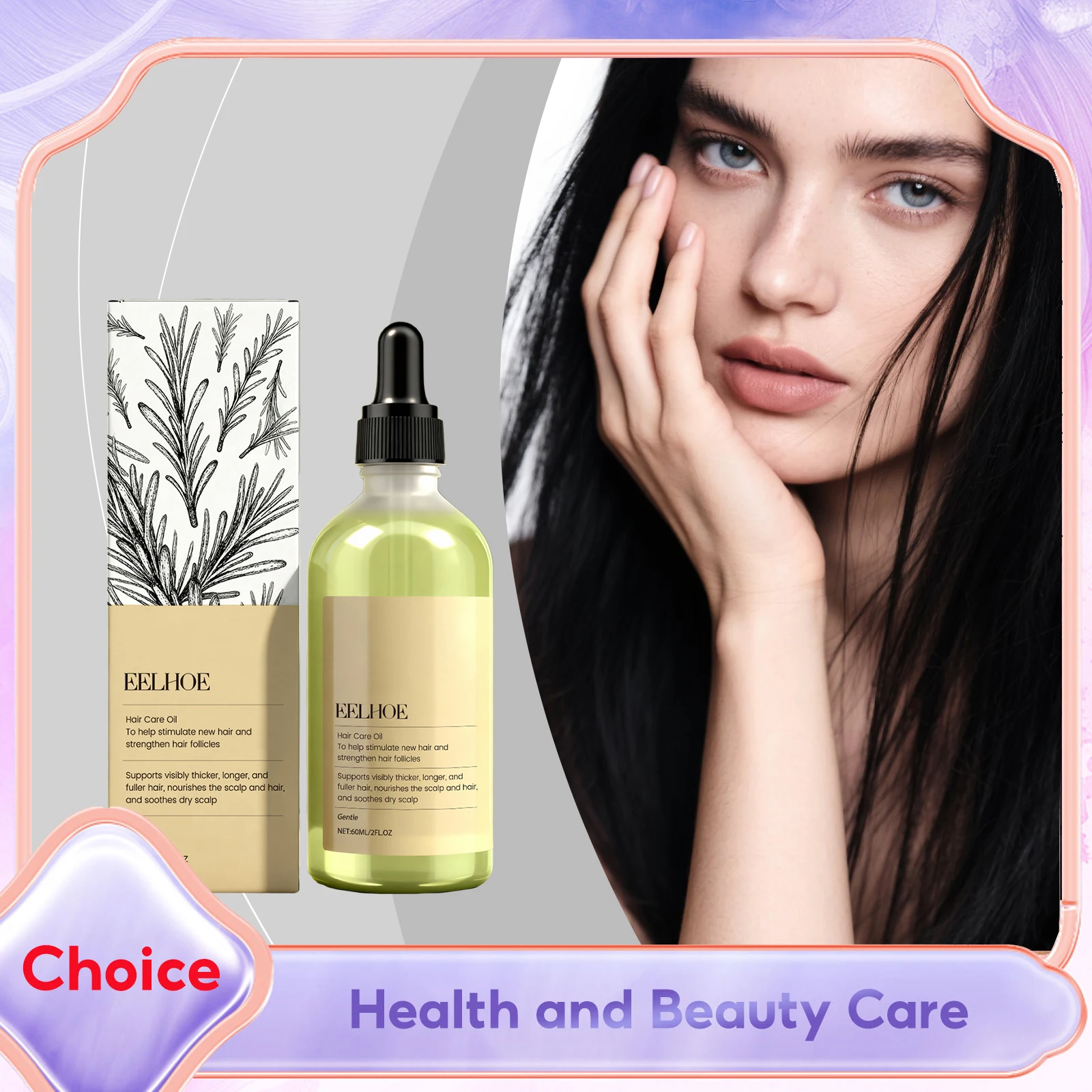 

Rosemary Oil for Hair Growth Natural Cold Pressed Essential Oils Strengthening Repair Damage Prevent Hair Loss Dense Hair Serum