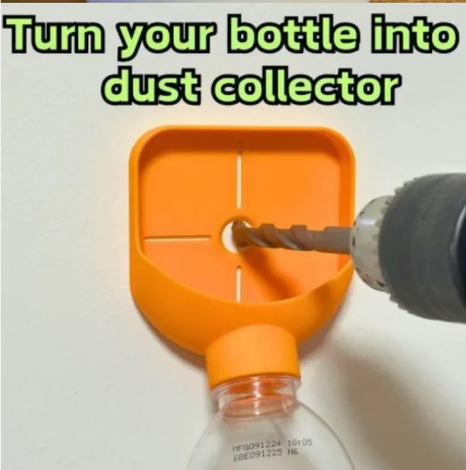 Multifunctional Drill Shavings Collector, Water Bottle Version - Dust Storage Gadget for the Water Bottle