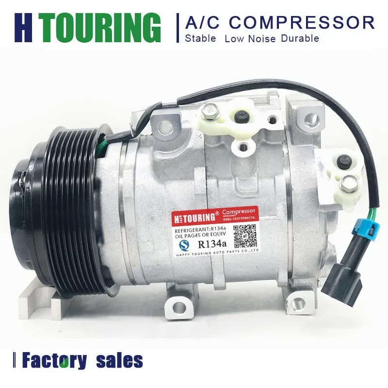 10SRE18C AC Compressor For Liebherr / John Deere 4.5 6.8 AT367640 SE502623 22534AM 50316643 0019537010 11652187 447280-1650 24V