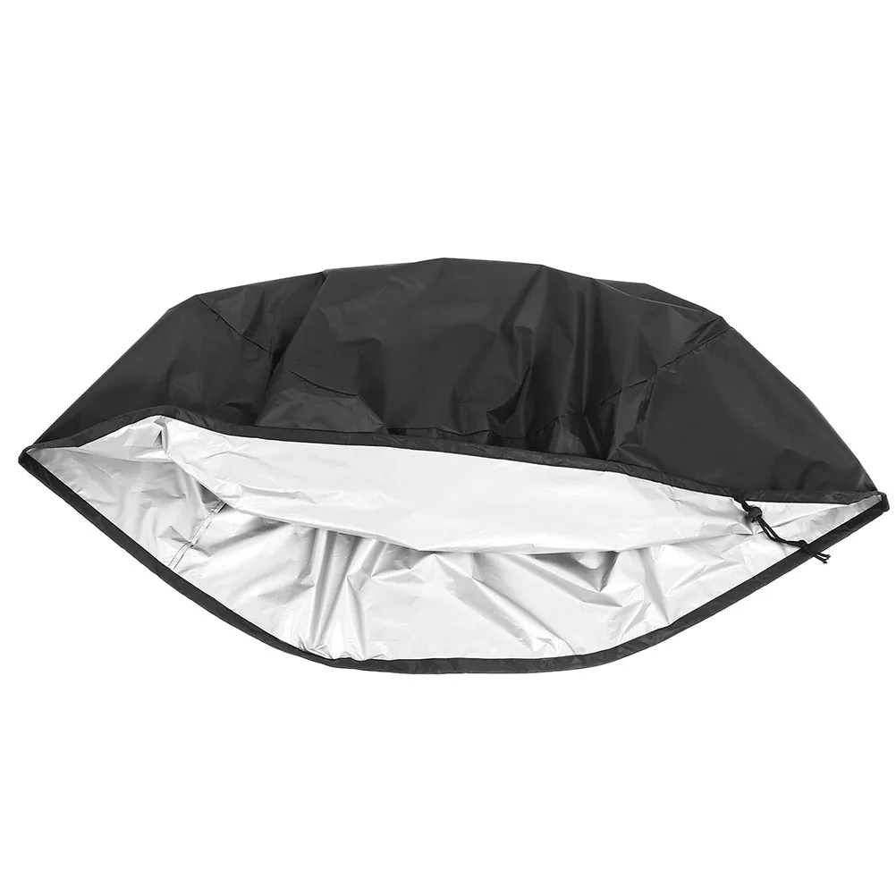 

Waterproof BBQ Grill Cover 210D Oxford Cloth Foldable Outdoor Camping Cookware Protection Round Stove Hood Covers