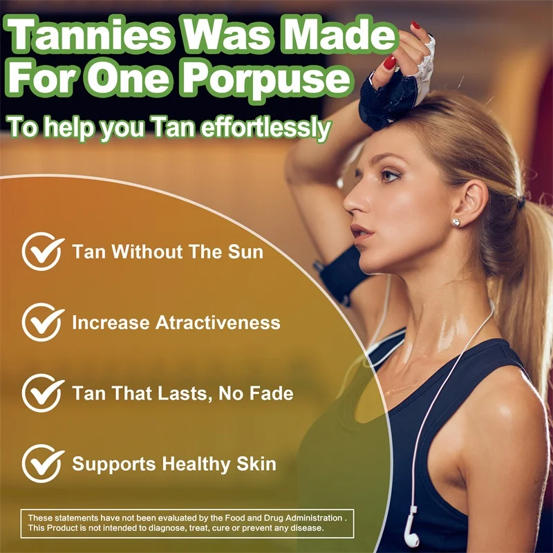 

Daily Tanning Gummies - Deep Nourishment, Improve Dryness & Roughness, Enhance Skin Melanin, Healthy Skin Tone,Boosts Confidence