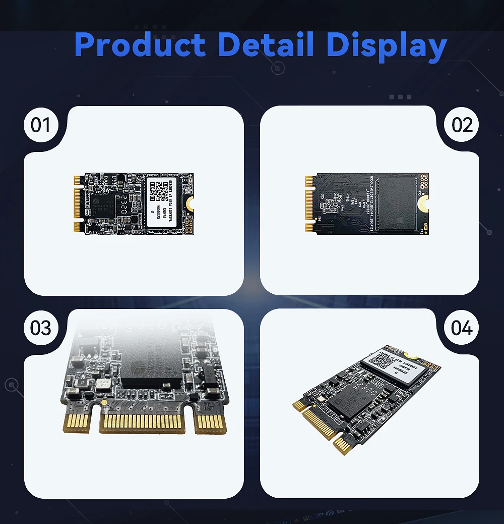 GUDGA M2 SATA 2242 SSD SATA3 128GB 256GB 512GB NGFF Interne Solid-State-Festplatten TLC für Laptop Desktop Thinkpad – Detail 9