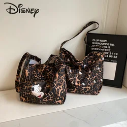 Disney Mickey 2024 Women's Crossbody Bag Fashion High Quality Women's Shoulder Bag Cartoon Large Capacity Girl Shopping Bag