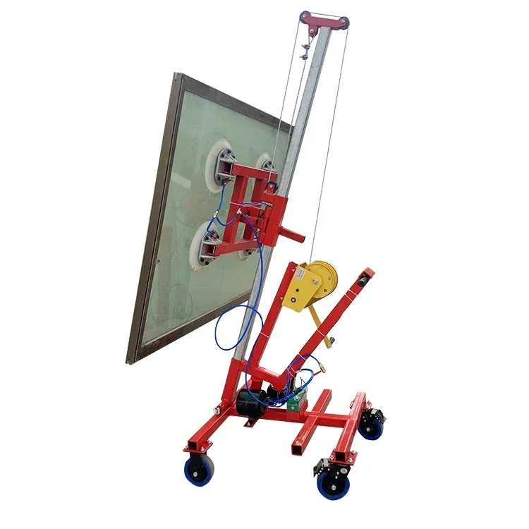 

2023 mobile 600kg electric glass vacuum lifter glass lifting equipment