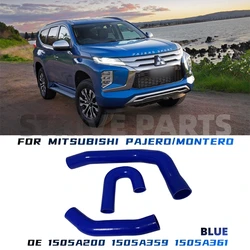 Blue Silicone OE 1505A200 1505A361 1505A359 Throttle Body Intercooler Hose Compatible with Mitsubishi Montero Pajero 4 IV MK4 V