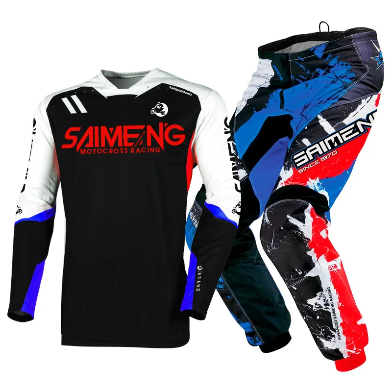 motocross gear set adult Off-road cross MX MTB Enduro Mens Kits Women Motorcycle Combo green blue red yellow black Jersey Pant