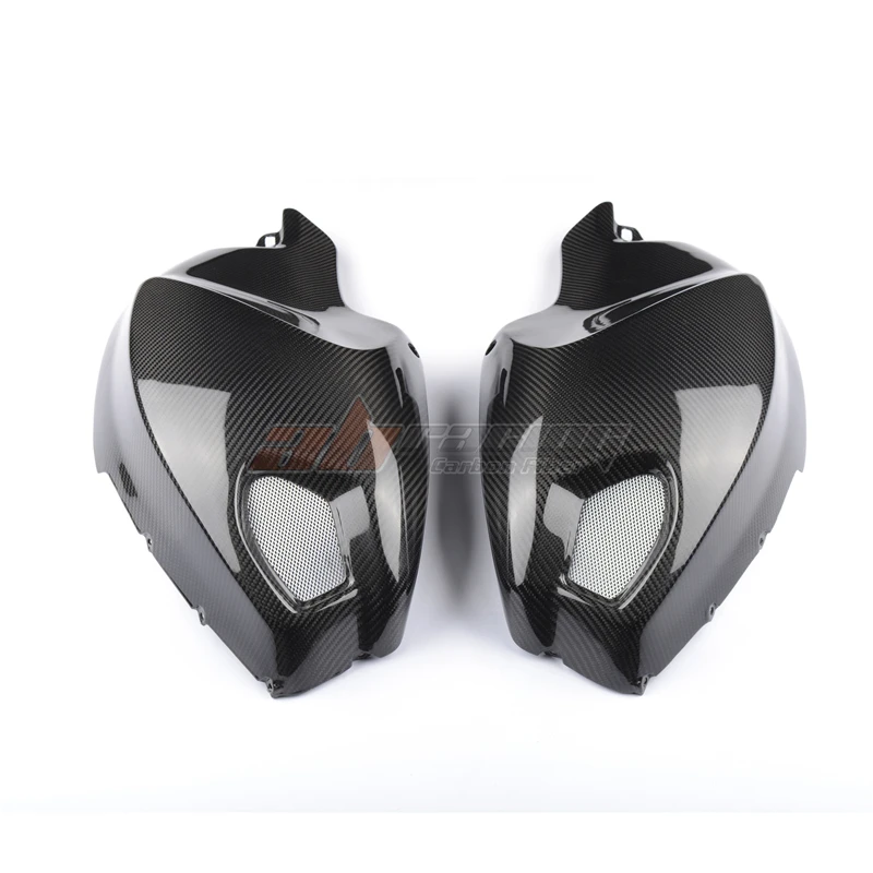 Gas Tank Side Covers Trim Fairings Cowl  For Ducati Monster  696 795 796 1100  Full Carbon Fiber 100%