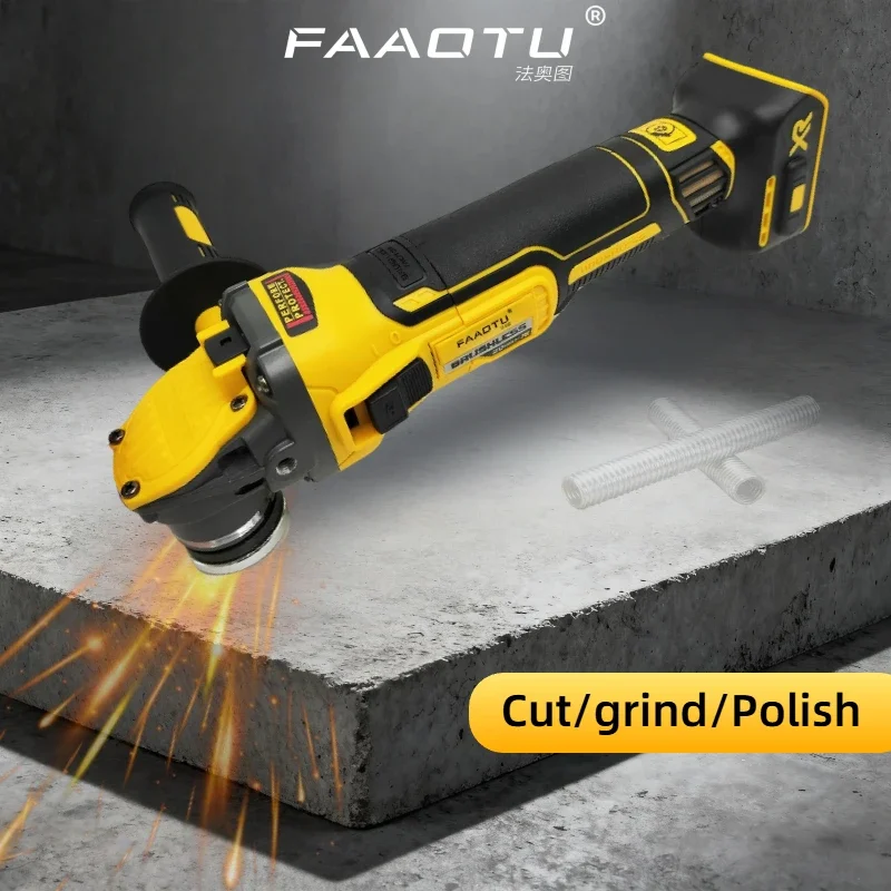 

FAAOTU Angle Grinder DCG409 20V Cordless Brushless Power Tool Cutting Machine Suitable for Dewalt batteries NO battery