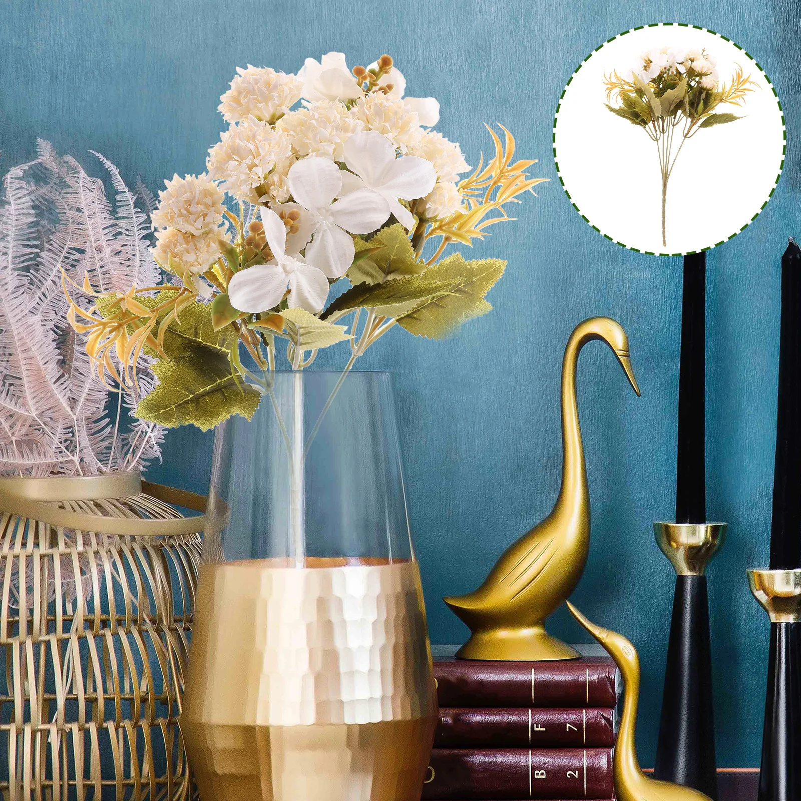 

Artificial Flower Bouquet Realistic Safe Wedding Party Dining Table Decoration Fake Flower Decoration for Indoor Outdoor