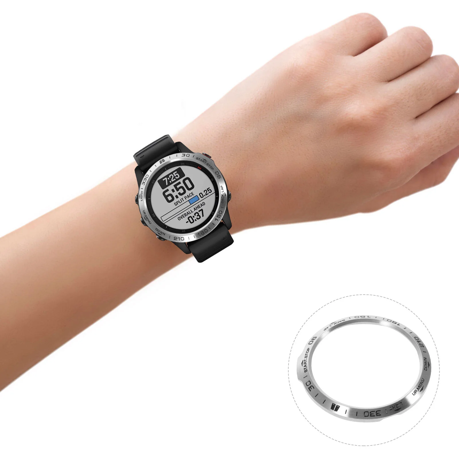 

1pc Scaled Bezel Dial Bezel Ring Case Ring For Protector Lightweight 6X Watch Accessory Watch Case For 6X Durable