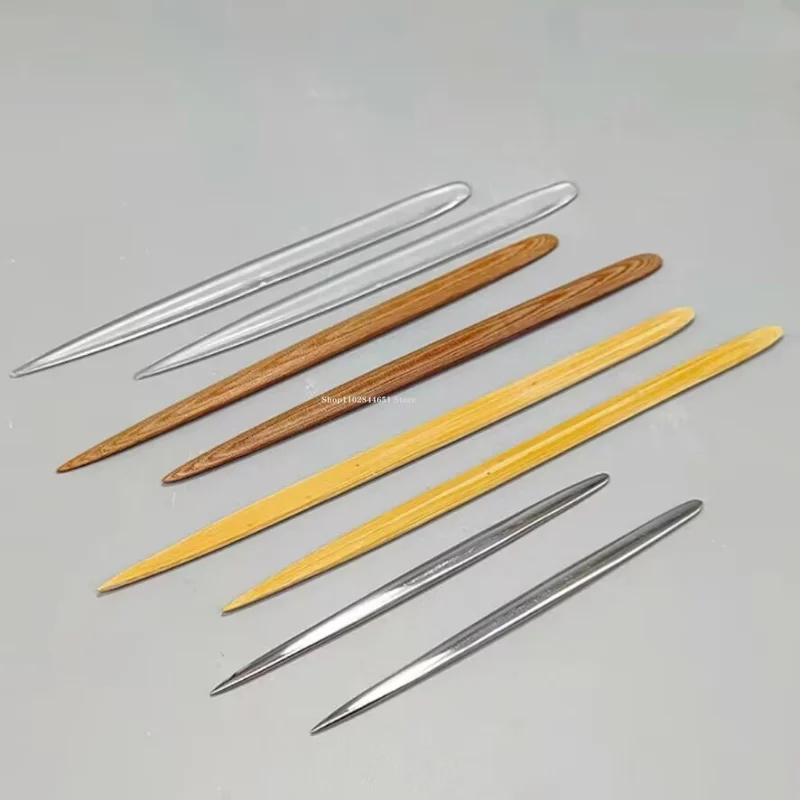 Stainless Steel Polishing Pen Pottery Making Tools DIY Polymer Clay Fine Carving Handicrafts Surface Polishing Pottery Products