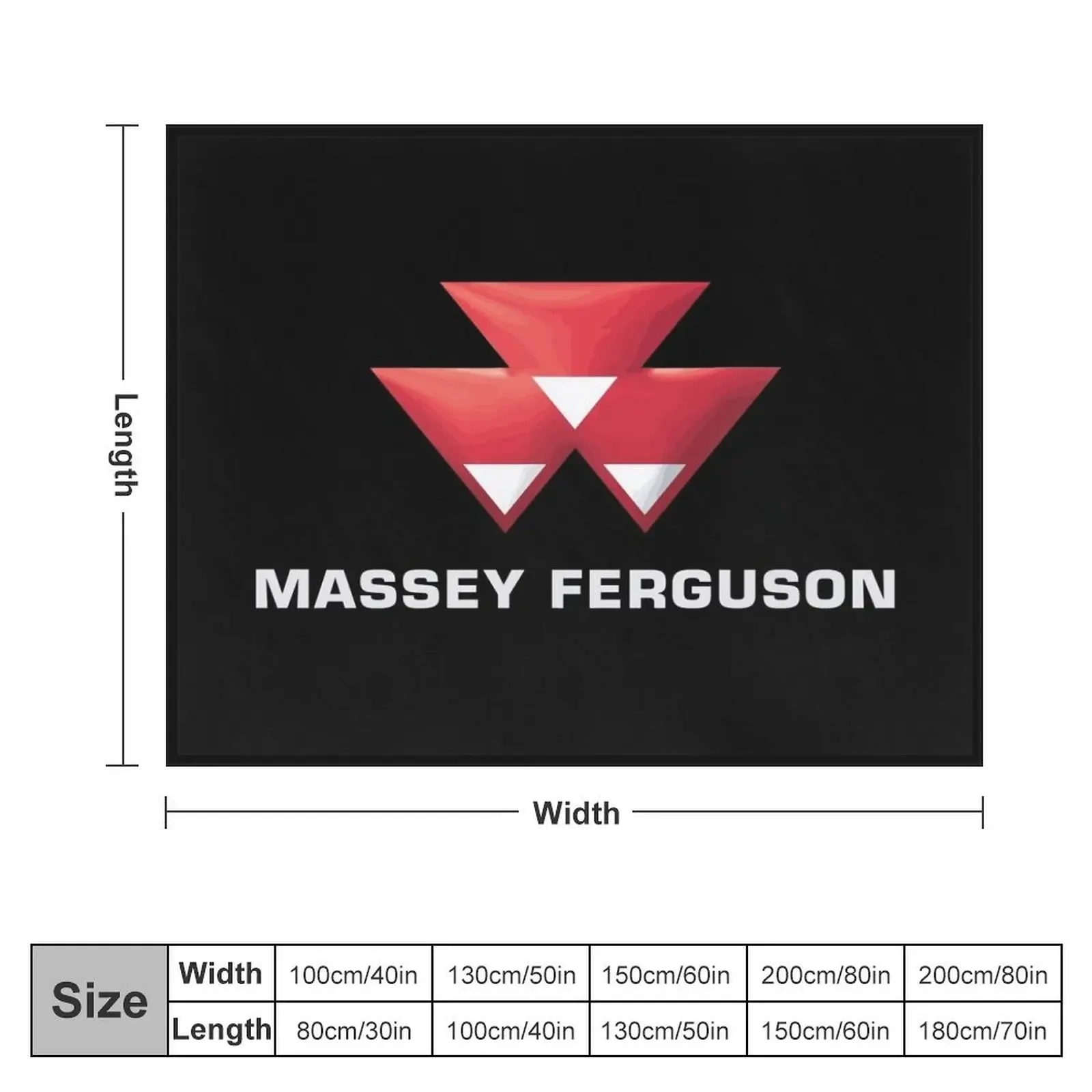 Massey Ferguson agricultural Throw Blanket For Baby for sofa Plush Multi-Purpose Blankets