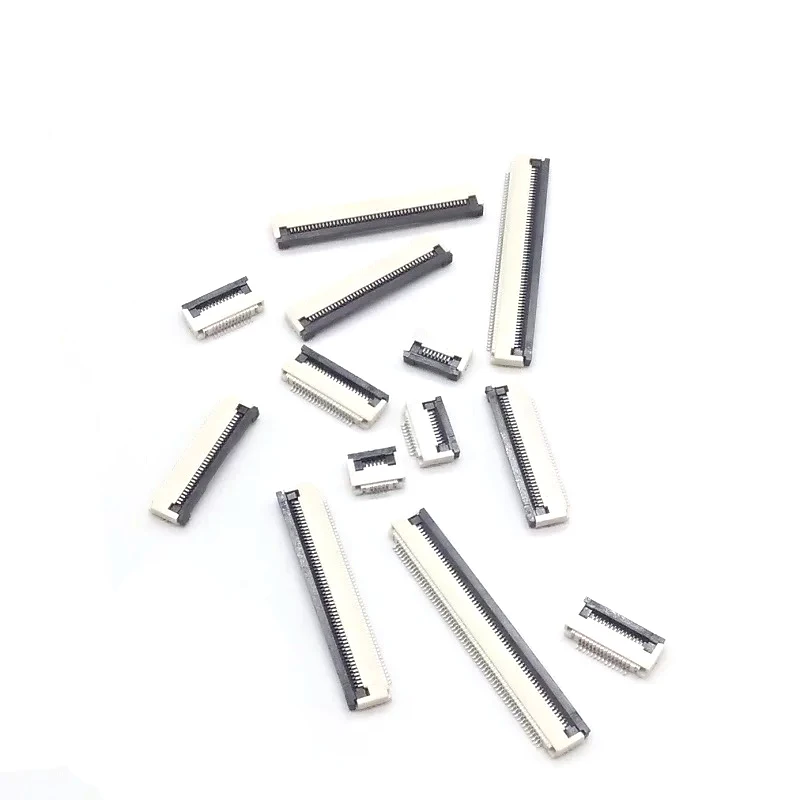 5pcs FPC Connector socket FFC 0.5MM Clamshell Bottom Contact Type 4P 6P 8P 10P 12P 14P 18P 20P 22P 24P 30P 32P 36P 40P 50P 60P