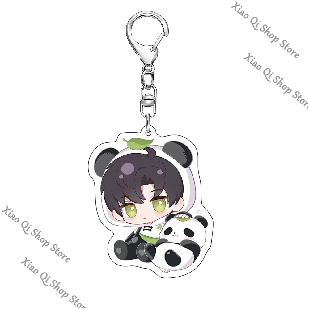 사랑과 deepspace ambitus Sylus Rafayel Zayne Xavier Caleb 동료 Q 버전 귀여운 아크릴 키 체인 펜던트 작은 선물