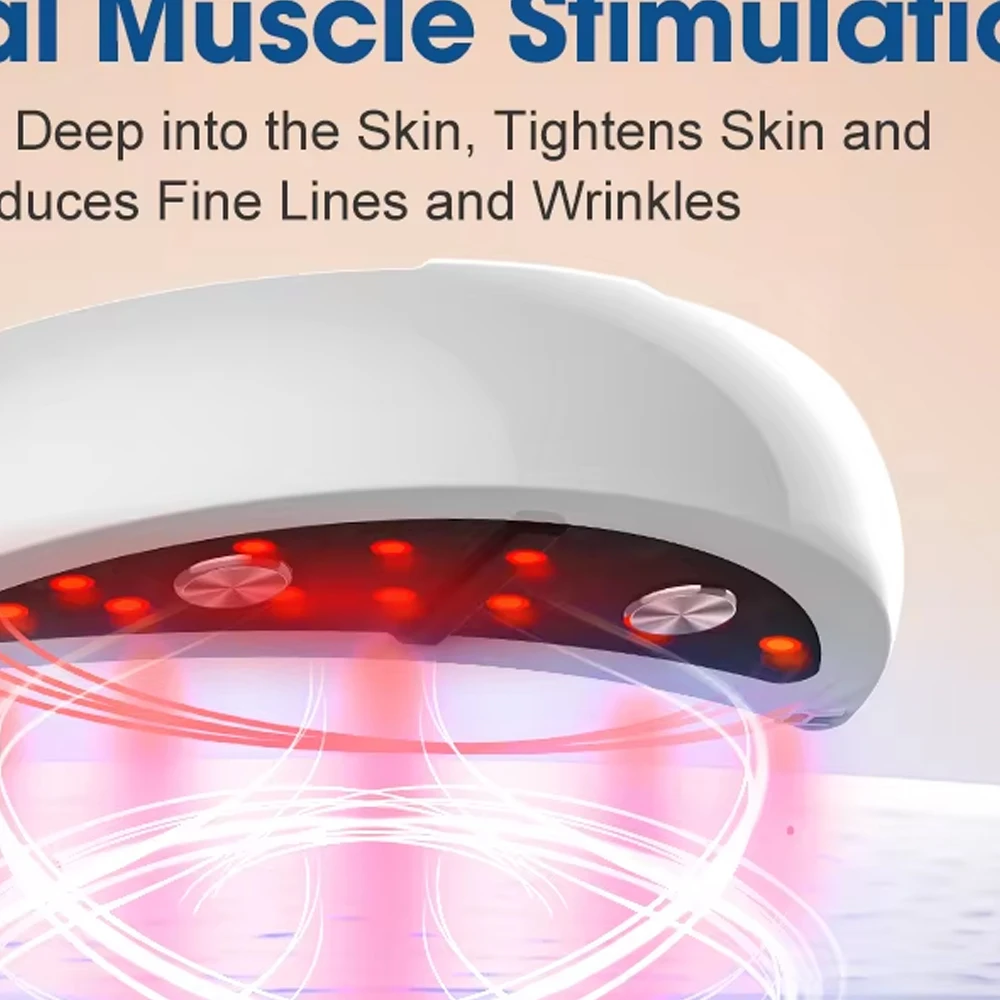 Oogschoonheidsapparaat Gezichtsmassager Led Roodlichttherapie Wand voor Ontspannen Oog Donkere Kringen Oogzakken Wallen Huidverzorgingstool