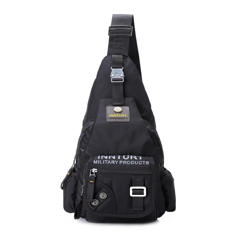 Top Quality Nylon Men Single Knapsack Rucksack Messenger Chest Bags Fashion  Travel Male One Shoulder Daypack Backpack