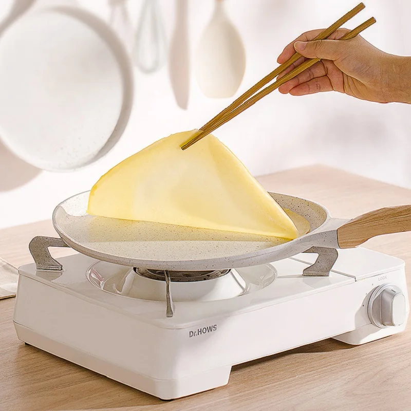 

6/8/10in Non-Stick Frying Pan Thickened Steak Pancake Omelette Cooking Breakfast Maker With Anti Scalding Handle for All Stove