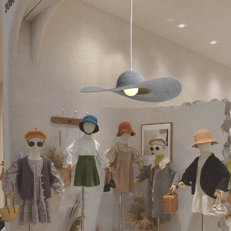 تصميم قبعة قلادة ورأى مصابيح متدلية الشمال الحد الأدنى الإبداعية ضوء مصباح غرفة الطعام غرفة نوم غرفة المعيشة مقهى إضاءة زينة