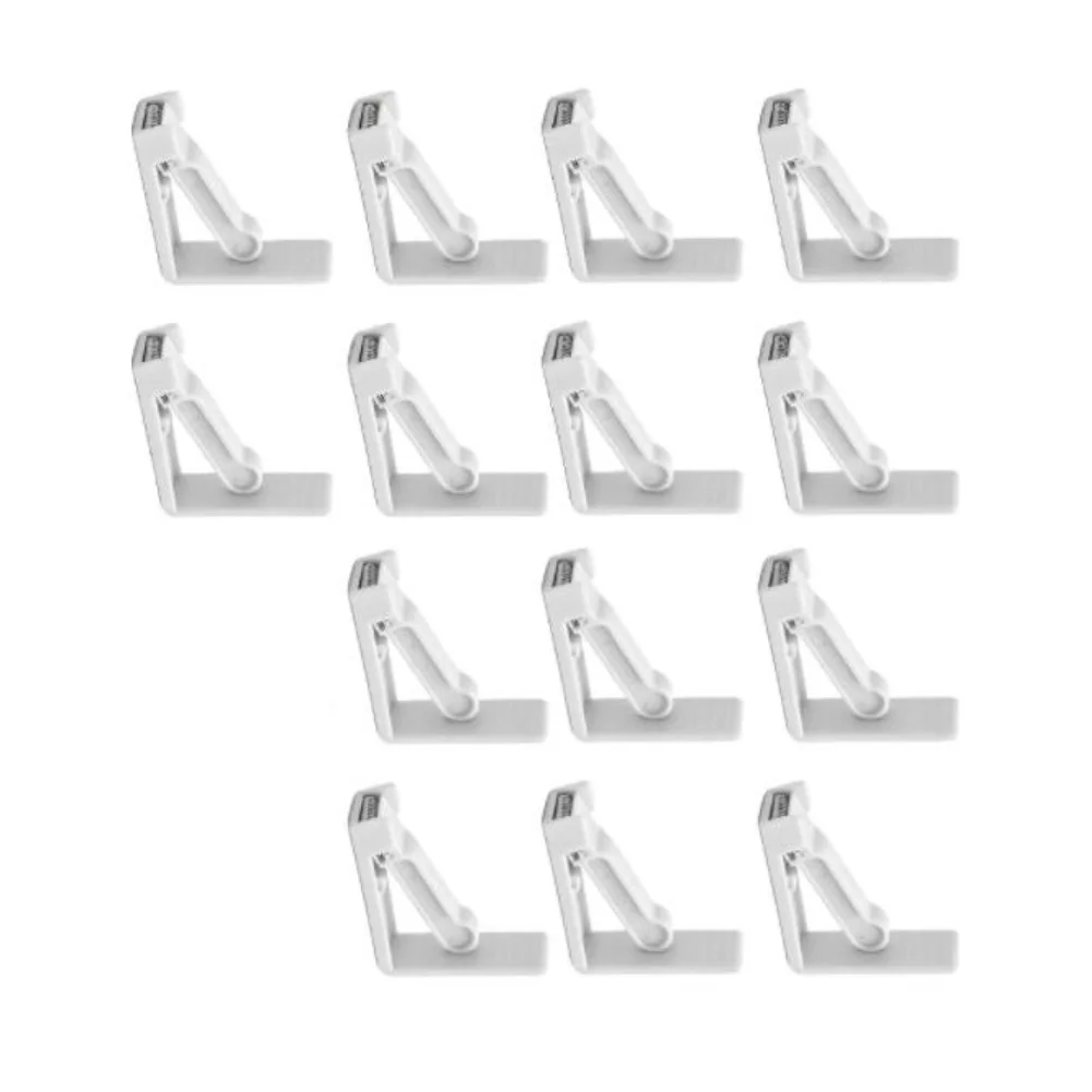 14pcs Clear Plastic Tablecloth Clamps Table Cover Fasteners For Outdoor Dining Picnic Camping Windproof Grip Accessories