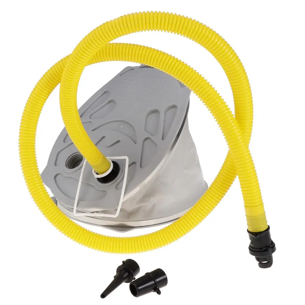 

Plastic Air Compressor with 3 Valve Adapters Collapsible Foot Pump for Inflatable Pool Mattress Boat Toy