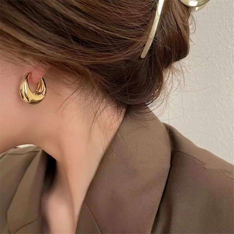 Metal style ins geometric earrings korean fashioncasual earrings easiest for matchelegant earrings