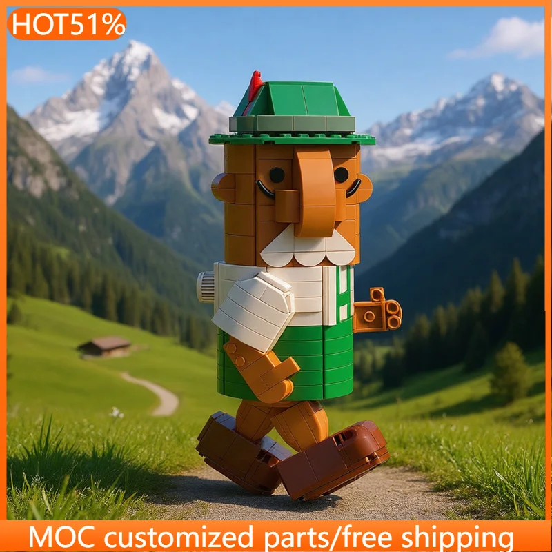 

Набор из 646 деталей Brickheadz: минифигурки в форме сосисок, модульный конструктор MOC, креативный дизайн, игрушки для самостоятельной сборки, подарки на праздники