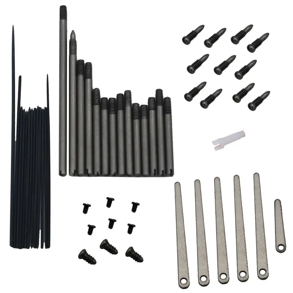 Tooyful 1 Set Clarinet Repair Tool Kit Leaf Key Rollers Screws Reed Needle Woodwind Parts