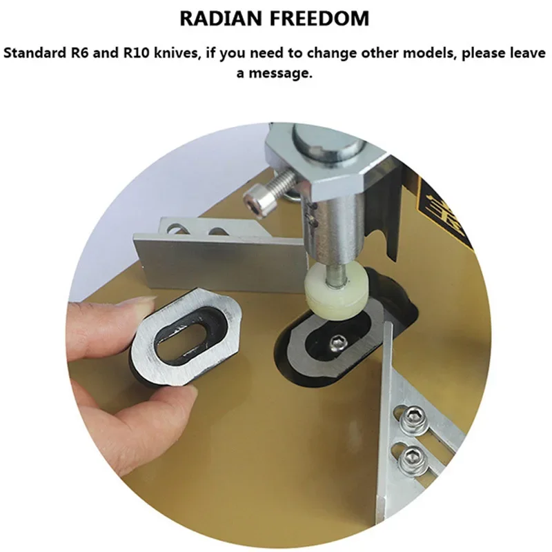 R6+R10 Effortless heavy-duty corner cutter, manual corner cutting machine, photo album, business card chamfering machine