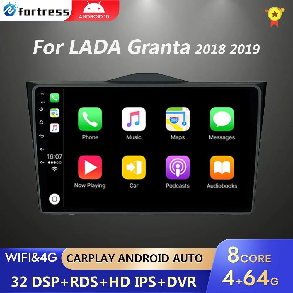 

2 Din Android 12 Car Stereo Radio for LADA BA3 Granta Cross 2018 2019 GPS Navigation Multimedia Video Player Carplay auto Screen