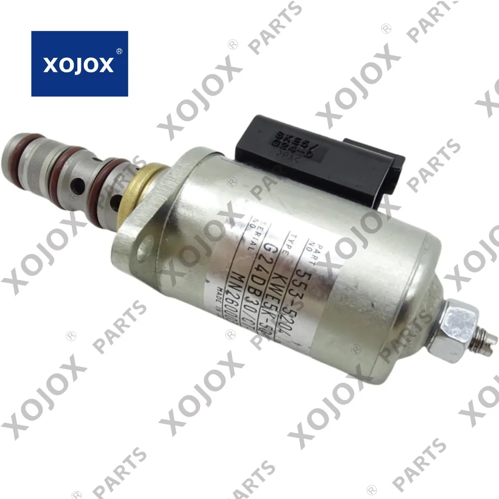 

XOJOX 553-5204 Solenoid Valve For E352 E345GC E395 E385 349GC 352GC Excavator 5535204
