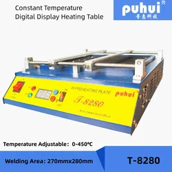 110V/220V PUHUI T8280 infrarrojo PID Control de temperatura inteligente calefacción T-8280 PCB termostato de precalentamiento Estación de soldadura