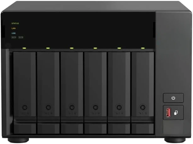 TS-673A-8G 6 Bay High-Performance NAS with 2 x 2.5GbE Ports and Two PCIe Gen3 Slots