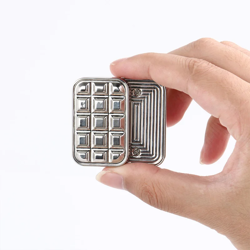 

Слайдер-шоколад в форме магнитного металла EDC игрушки-непоседа волчок на кончиках пальцев для взрослых СДВГ игрушки для снятия стресса и тревоги