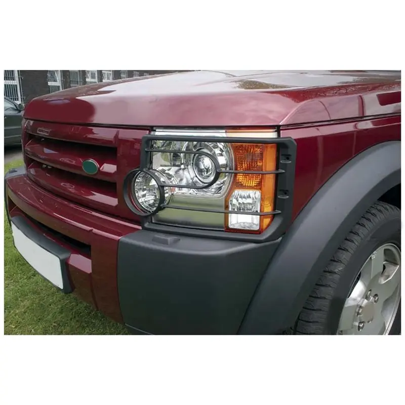 A96E-For Land Rover LR3 Discovery 3 2005-2009 Front Light Guards Set New VUB501200 Headlight Protection Frame