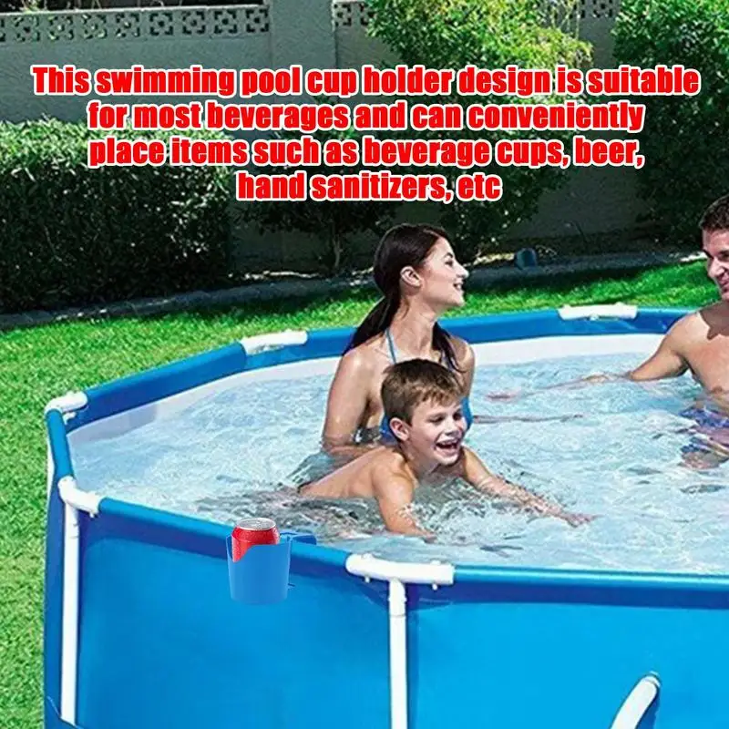 Pool Cup Holder For Drinks No Punching Swimming Pool Beer Bottle Drink Holder No Spills Pool Accessories For Pool Parties Juice
