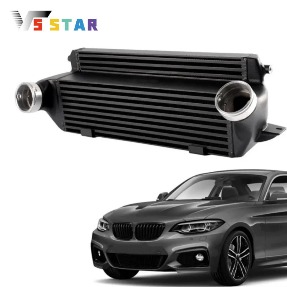 

Durable Front Mount Aluminum Intercooler Kit Black For 2006-2012 BMW 3 Series E90 E91 E92 E93 335xi