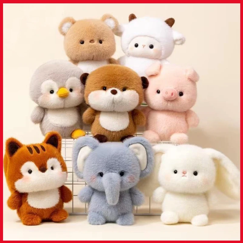 ตุ๊กตาสัตว์น่ารักใหม่ สุนัข แมว ช้าง เพนกวิน ตุ๊กตาผ้าฝ้าย PP ของเล่นตั้งโต๊ะ ตกแต่งรถยนต์ ตุ๊กตาสัตว์แสนสนุก ของเล่นตุ๊กตาขนนุ่ม ของขวัญเทศกาล