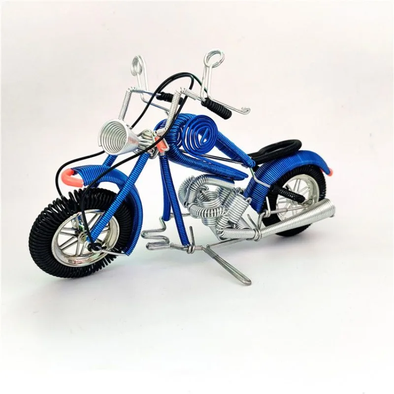 Small Harley motorbikes, attraction sources, Harley motorbike models, aluminium wire crafts, stalls, home decoration