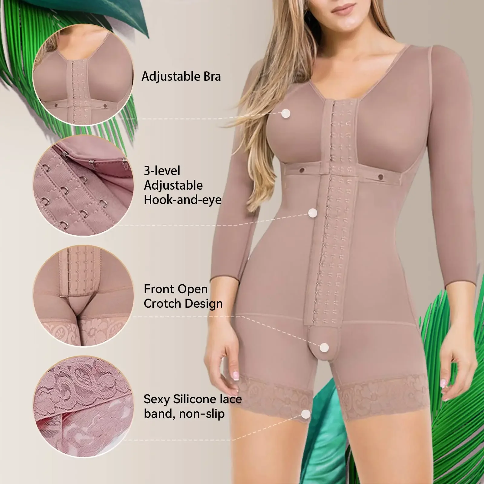 Full Girdle Shaperwear Multi-type for Postpartum Stage 1-3 Slimming Sheath Body Shaper Fajas Colombianas High Compression