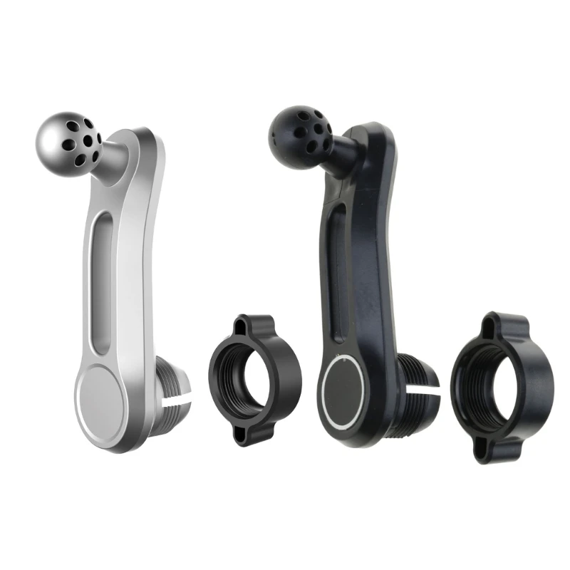 17mm Round Joint Extension Arm Female to Male Head Extender Rotating Rod for Car Air Outlet Vent Phone Stand