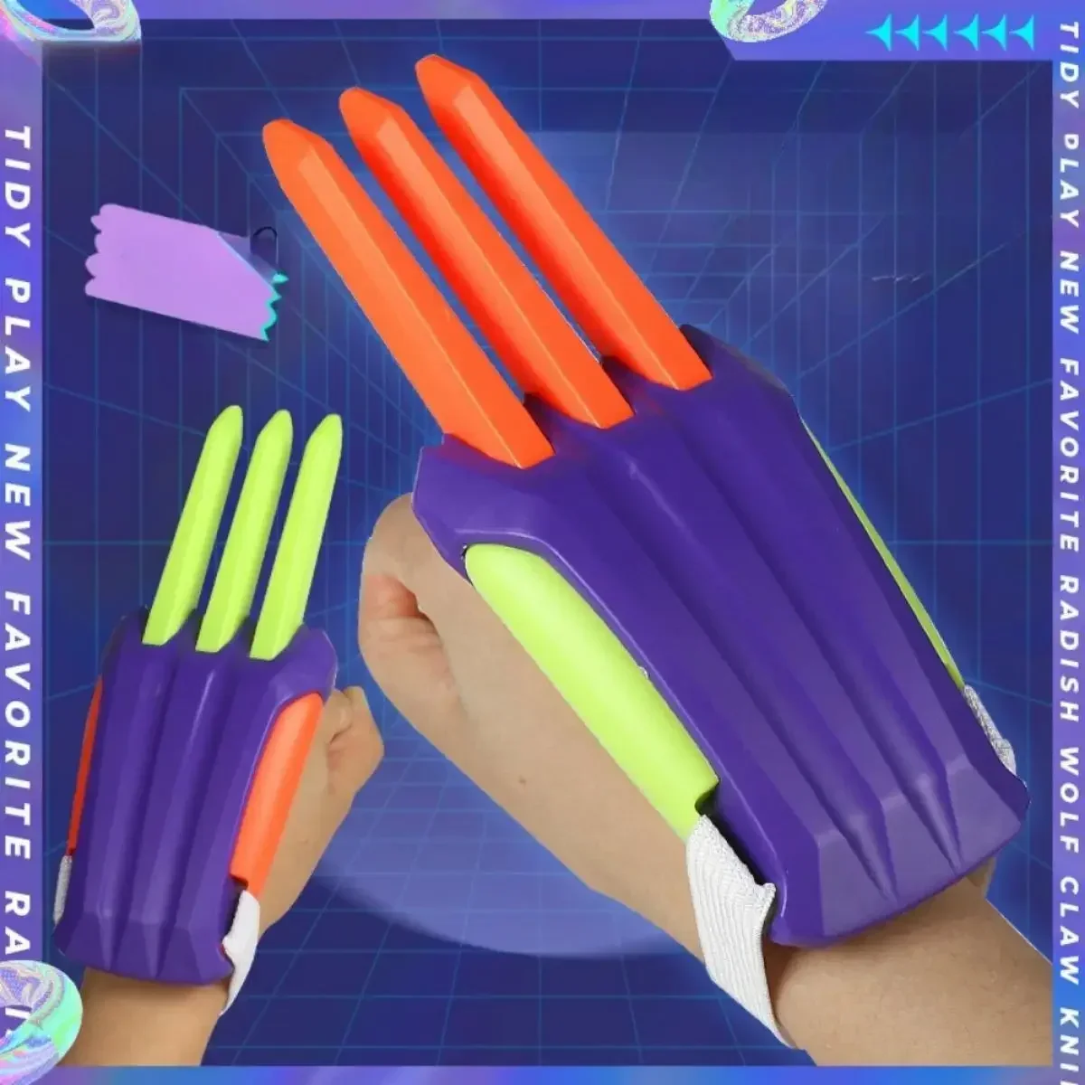 

Radish Wolf Claw Children's Toys Creative and Fun 3D Printing Scalable Plastic Claw Boys' Decompression Toys