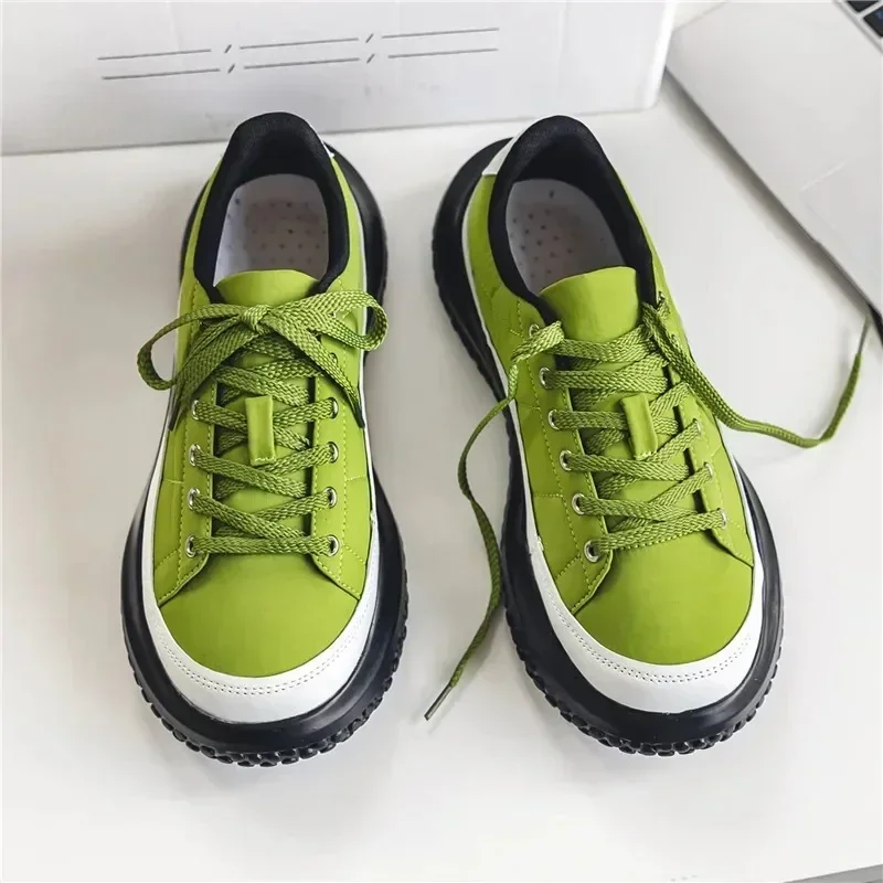 

2024 New Men's Canvas Shoes Casual Shoes Street Fashion Breathable Sports Shoes Anti Slip Height Increasing Casual Shoes