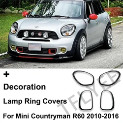 For Mini Cooper S R60 Countryman Car Eyebrows Headlight Taillight Frame Rear Lamp Ring Frame Cover Sticker Car Styling Accessory