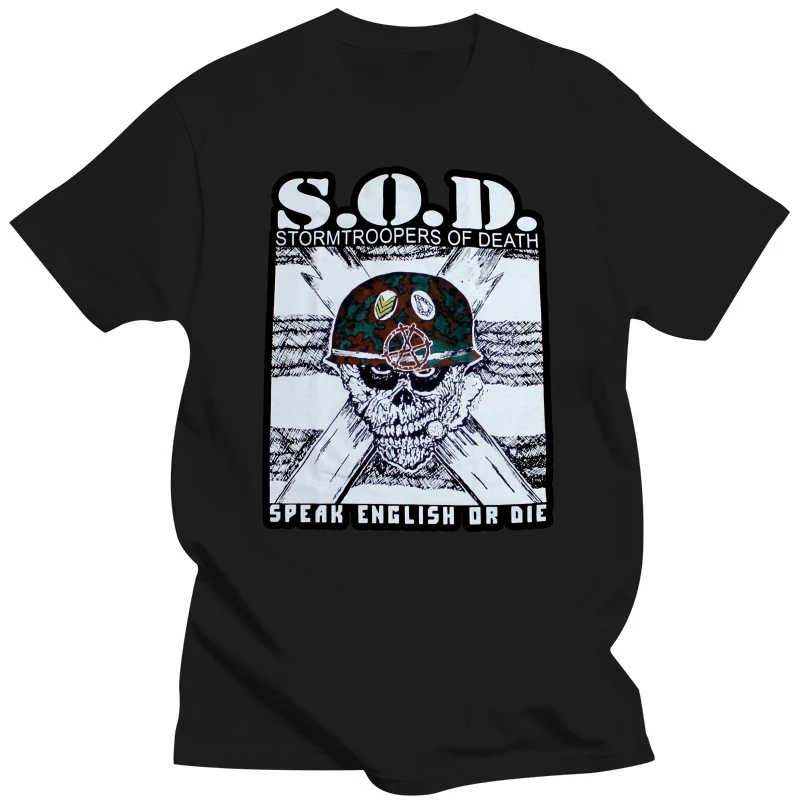 S.O.D. Sod Stormtroopers Of Death Sod New Black Shortlong Sleeve T-Shirt Sportswear Tee Shirt