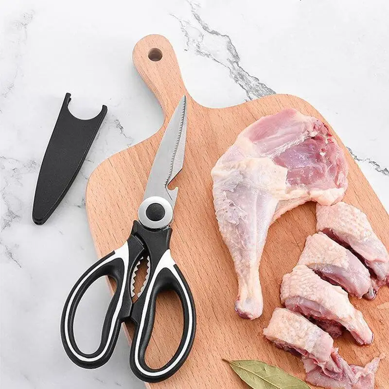 Multifunctional Kitchen Scissors Stainless Steel Cutting Knife For Fish Chicken Chef Device Gadget Tools Accessories Open Bottle