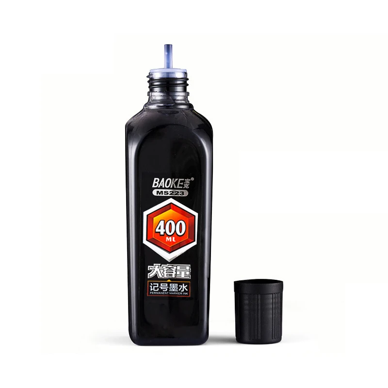 1 Bottle Permanent Marker Ink Refill,200&400ml Large Volume Ink,Quick-Drying Waterproof Permanent Ink For Markers,Non-Toxic