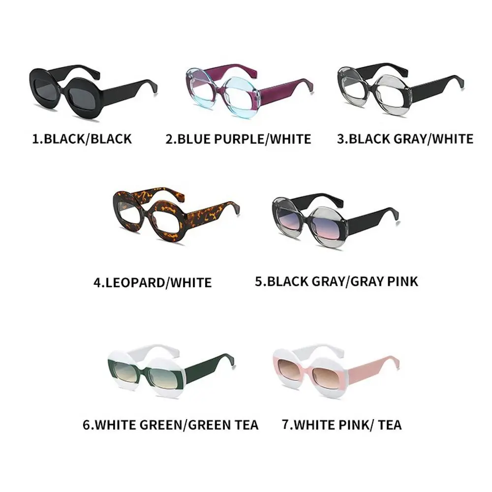 Fashion PC Sunglasses Goggles Gradient Lenses UV400 Big Frames Shades Block Glare Clear View UV Protection Sun Glasses Unisex