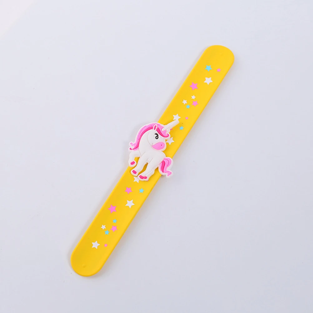 

12Pcs Slap Bracelets for Kids Unicorn Pattern Silicone Wristbands Birthday Party Favors