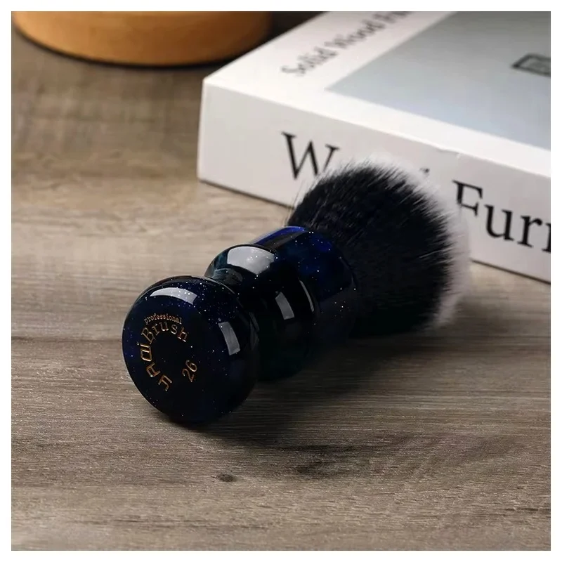 YAQI Mens Shaving Brush 26mm Mysterious Space Color Handle Tuxedo Wet Shave Tools Best Gift for Men Mens Gift