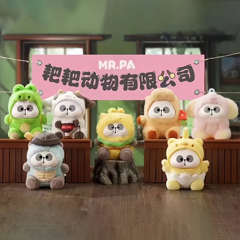 

Genuine Mr.Pa Animal Company Limited Series Blind Box Cute Vinyl Plush Pendant Doll Panda Figurine Mystery Box Toys Kids Gifts
